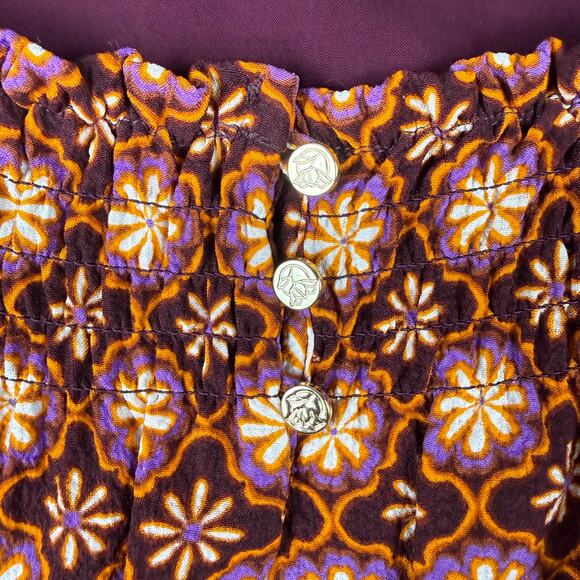 Draper James Geo-floral Square Neck Top Size S - Picture 4 of 10